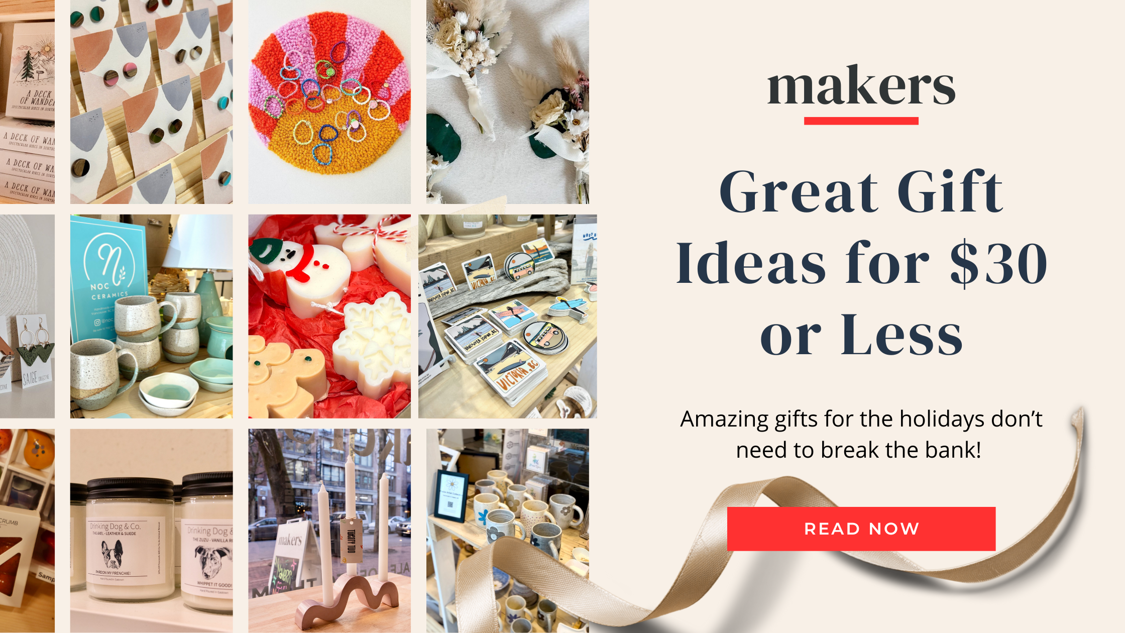 Great Gift Ideas for 30 or Less Shop Makers